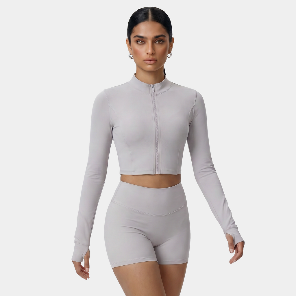NAIRRE 2-piece women’s workout set light gray