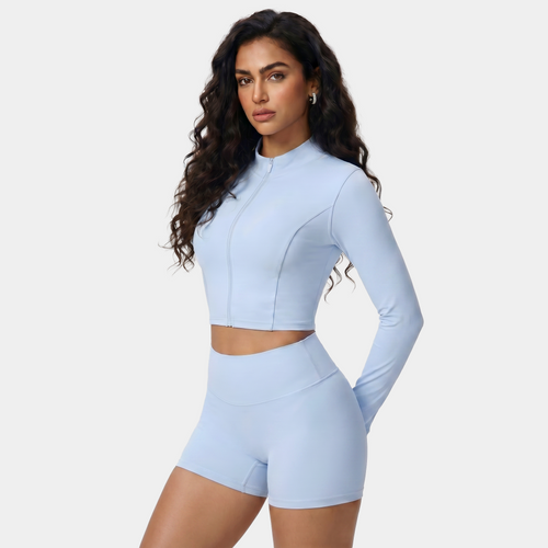 Nairre 2-piece women’s workout set light blue