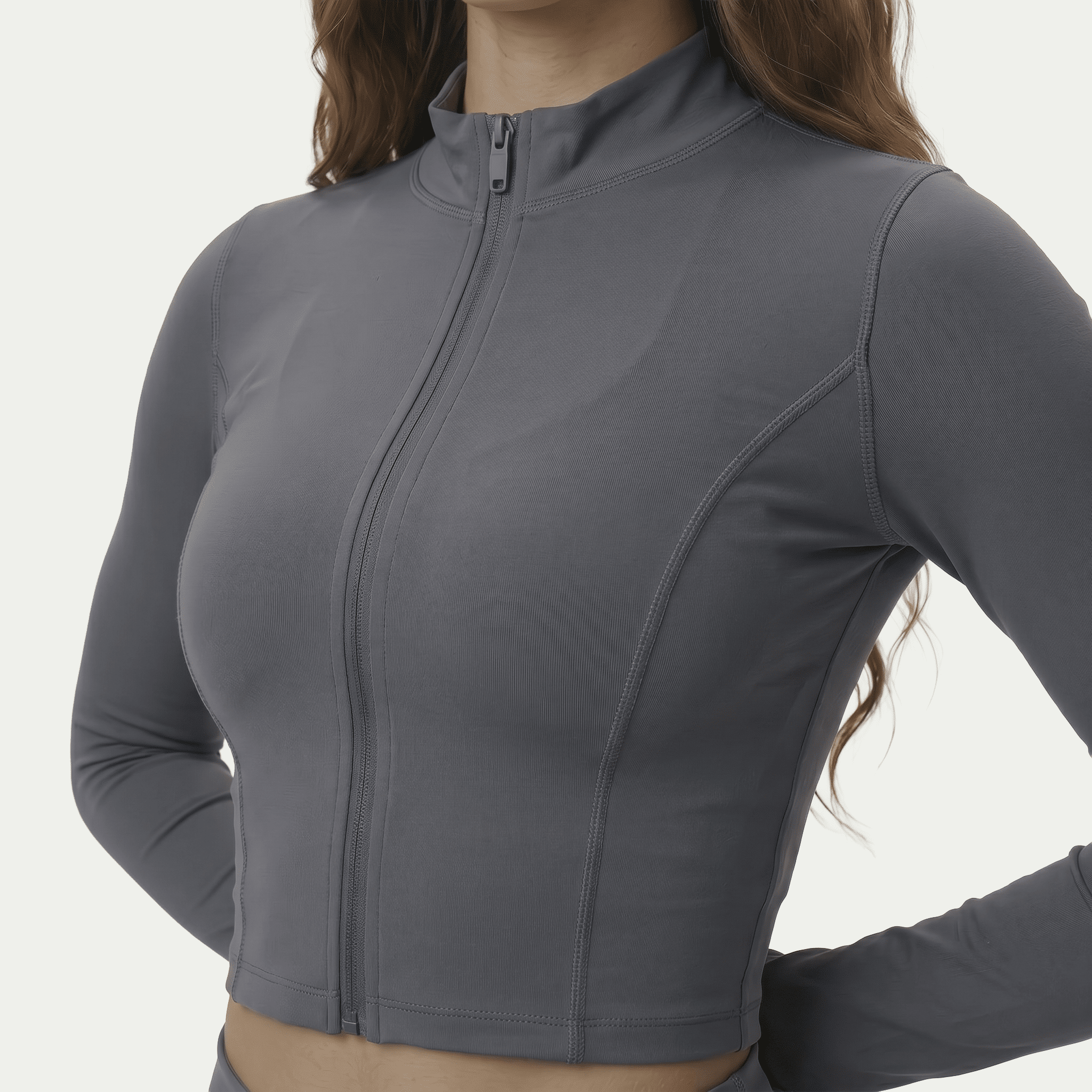 Nairre Women's Jacket & Shorts Set Gray - Nairre