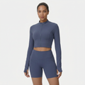 NAIRRE WOMENS JACKET & SHORTS SET BLUE