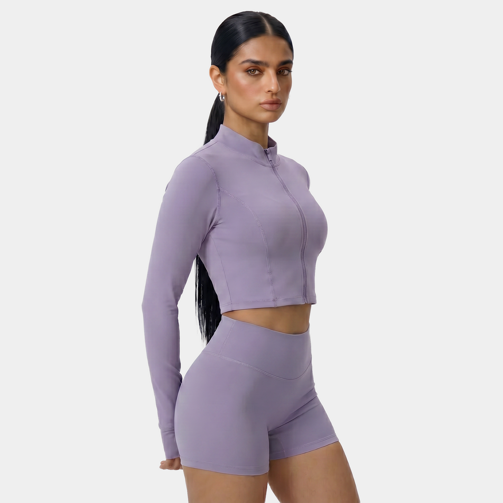 Purple 2-piece women’s workout set Nairre