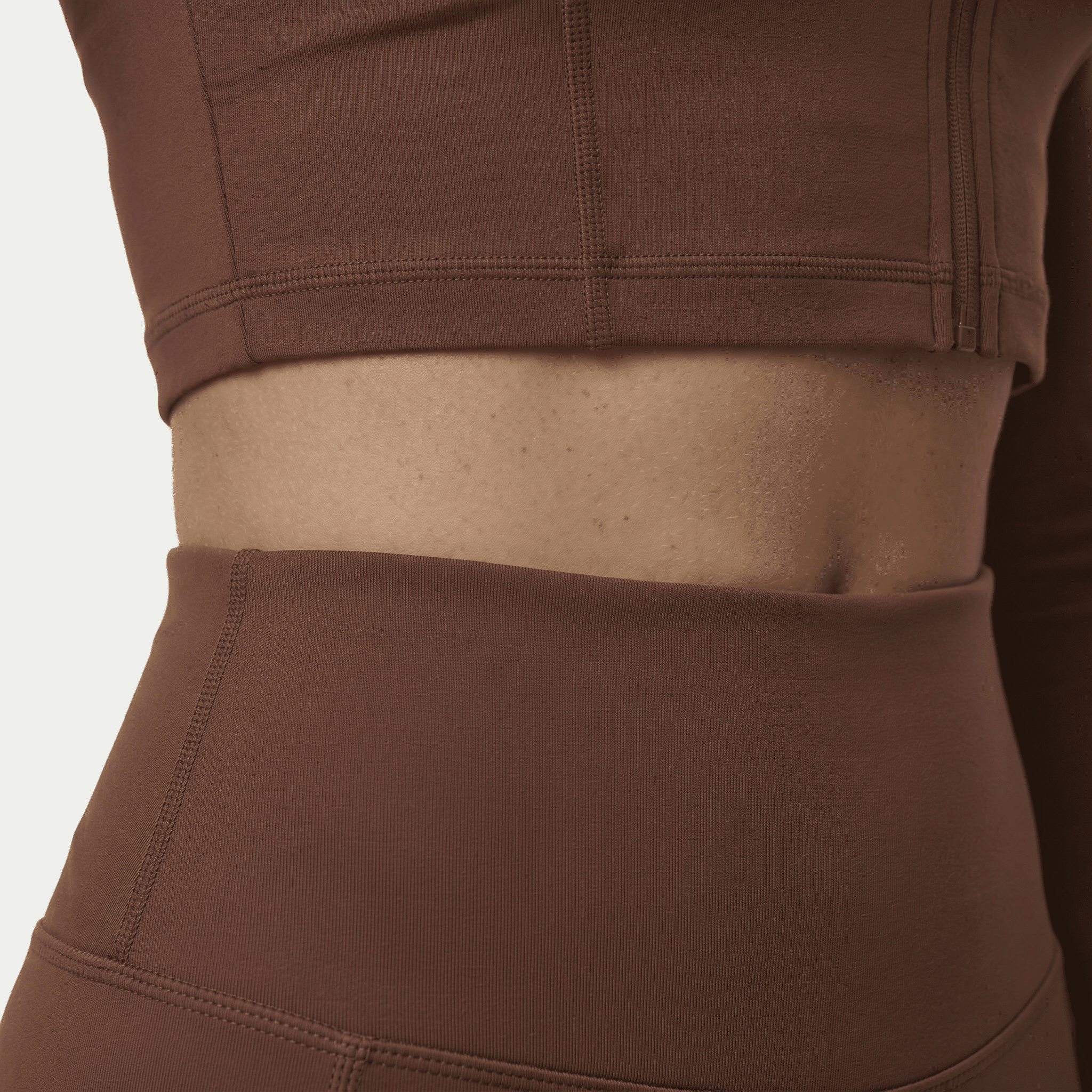 Nairre Women's Jacket & Shorts Set Brown - Nairre