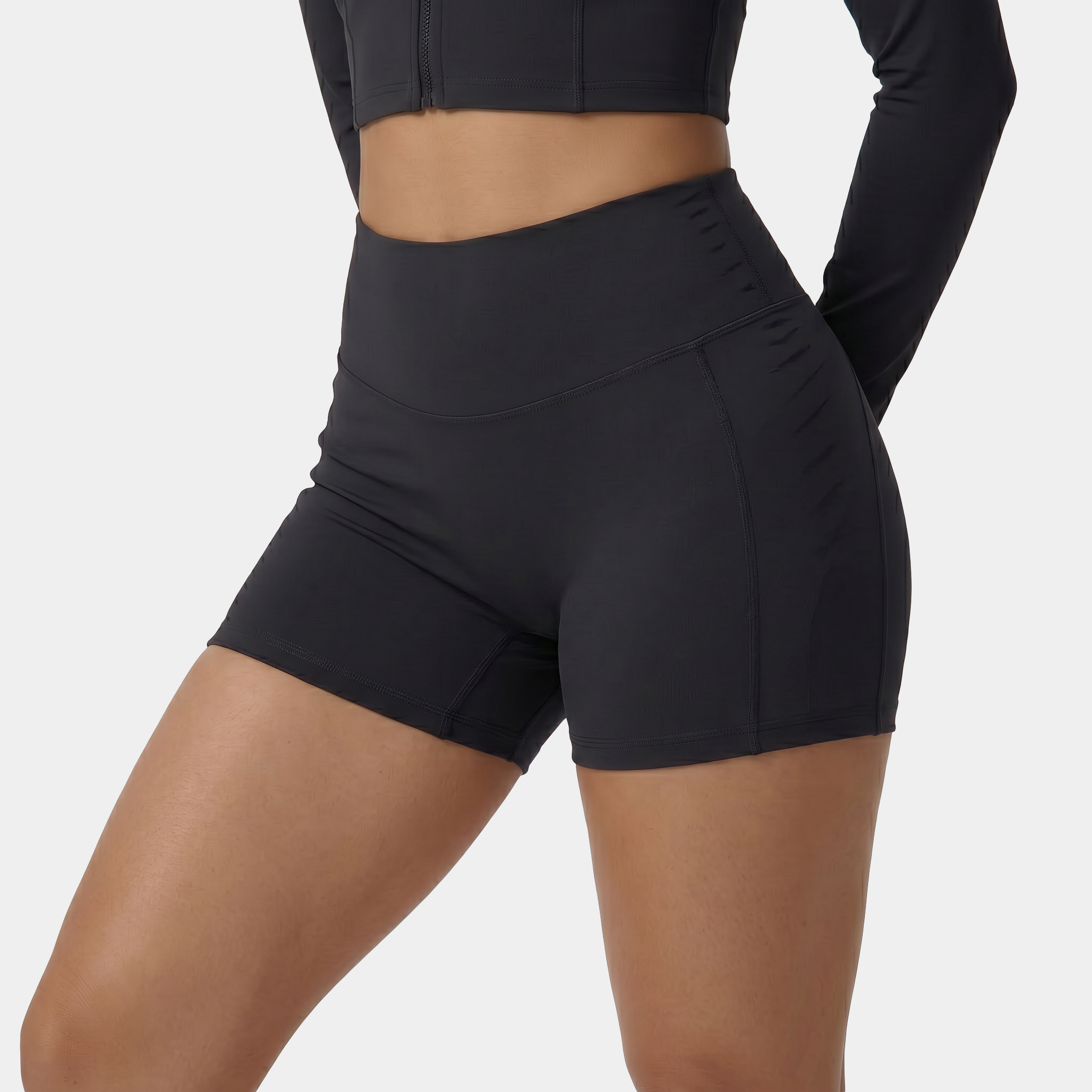 NAIRRE High-waisted women's shorts black