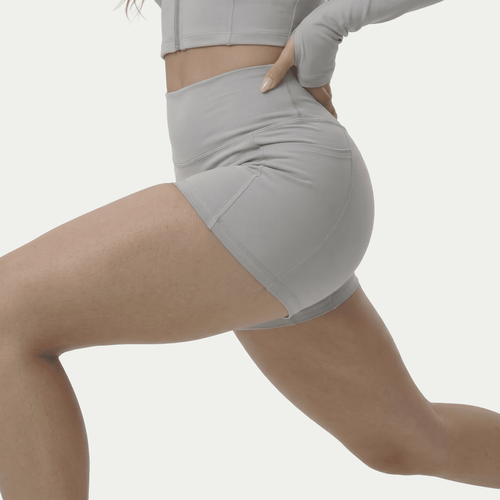 Nairre Women's Shorts Light Gray - Nairre