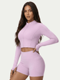 Nairre Women's Jacket & Shorts Set Light Pink