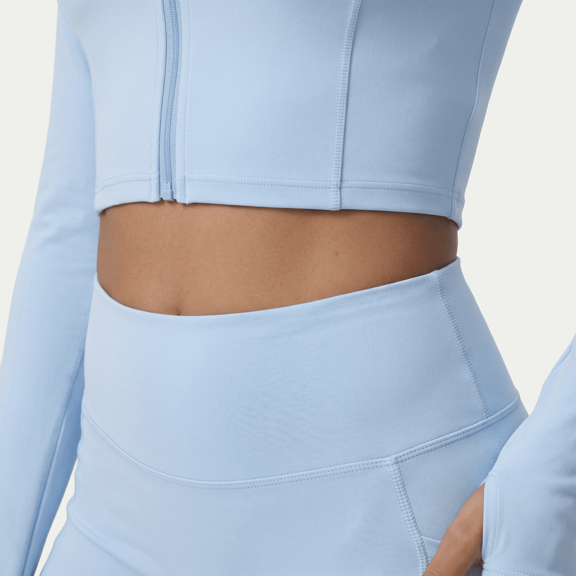 Nairre Women's Jacket & Shorts Set Light Blue - Nairre