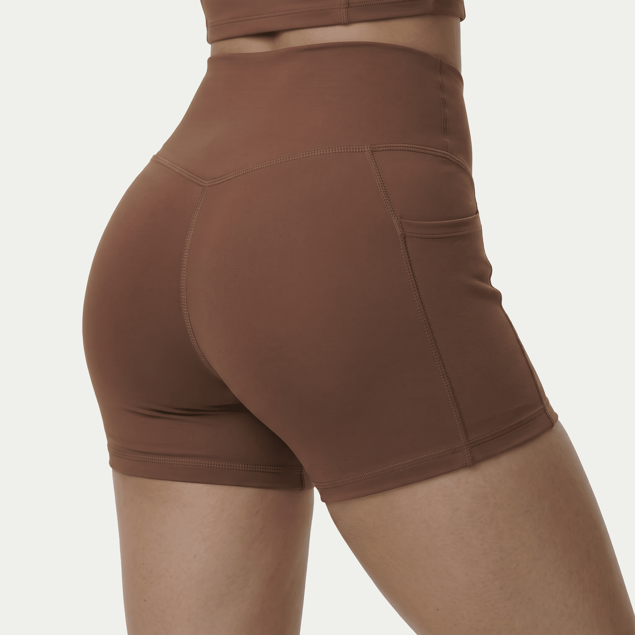 Nairre Women's Jacket & Shorts Set Brown - Nairre