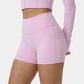 NAIRRE High-waisted women's shorts light pink