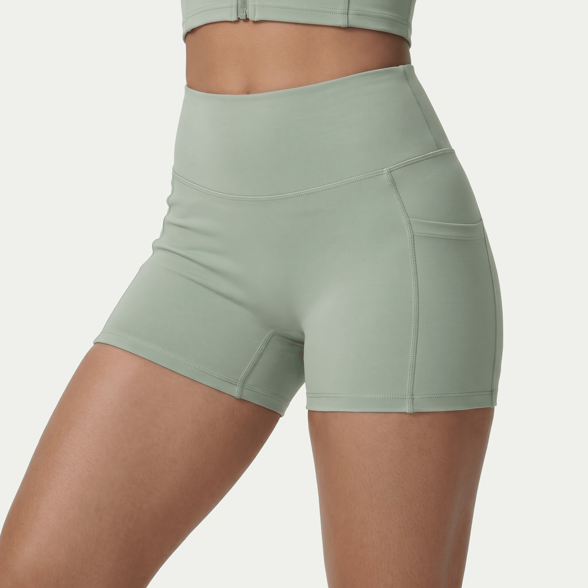 Nairre Women's Shorts Sage Green - Nairre