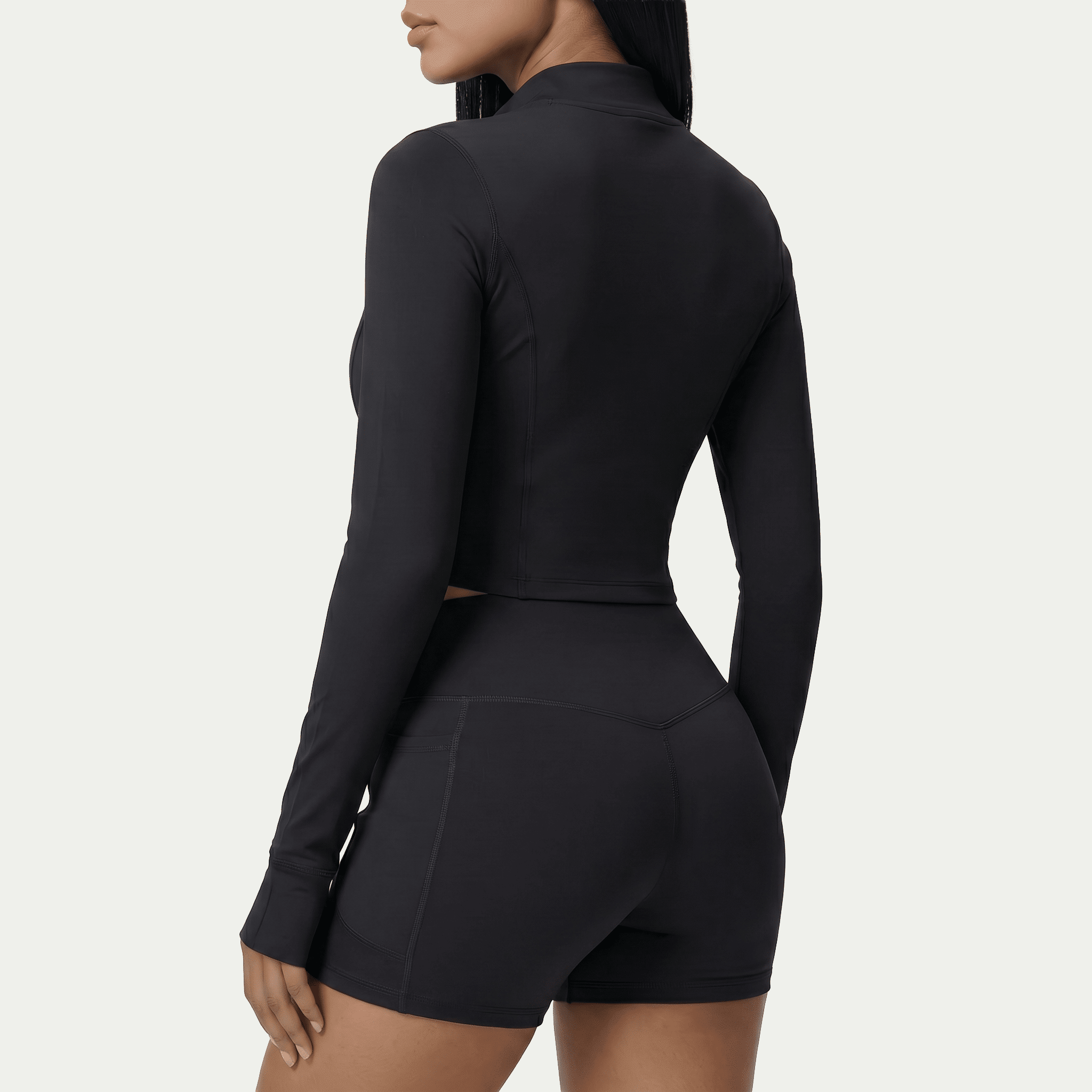 Nairre Women's Jacket & Shorts Set Black - Nairre