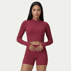 Nairre Women's Jacket & Shorts Set Rose Pink