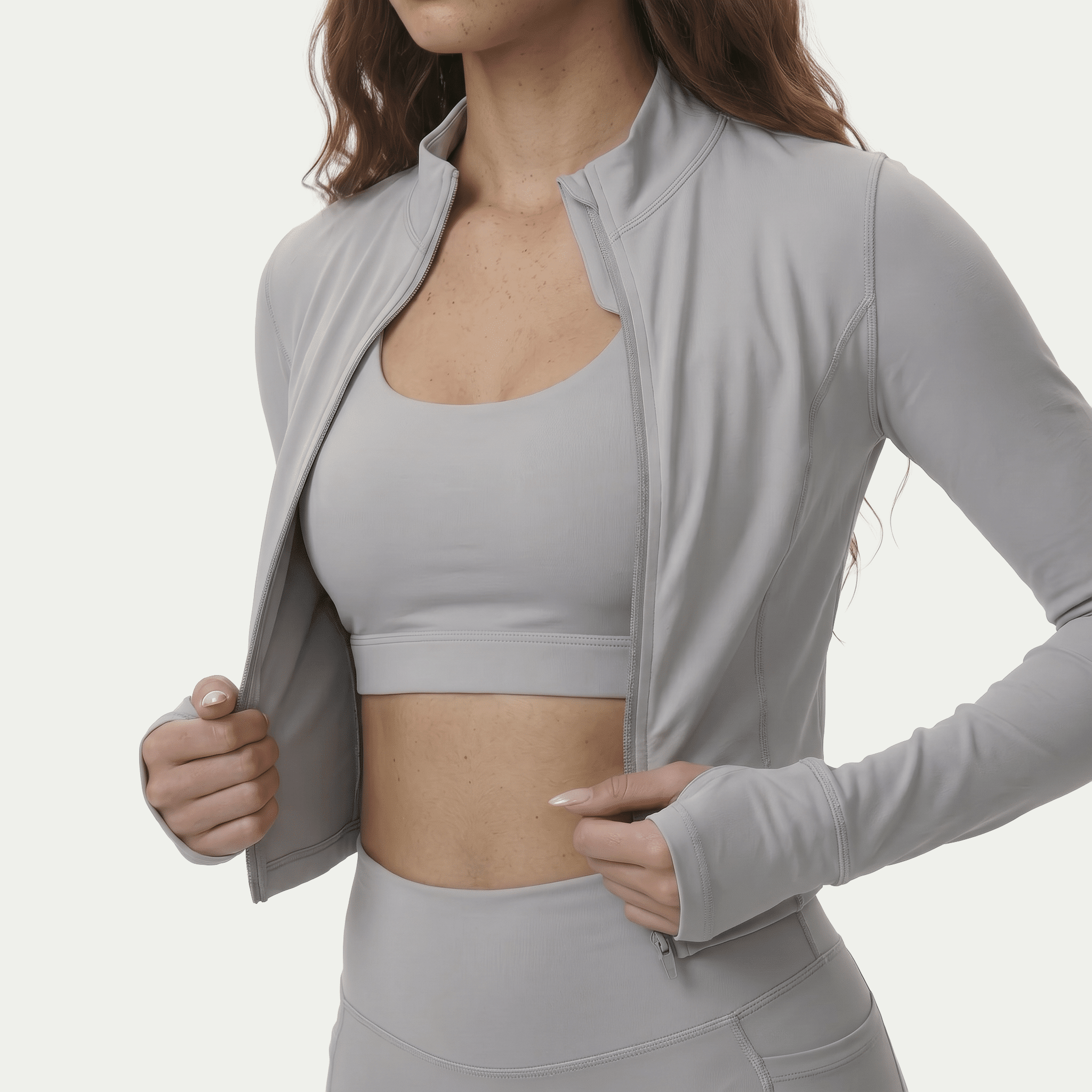 Nairre Women's Jacket Light Gray - Nairre