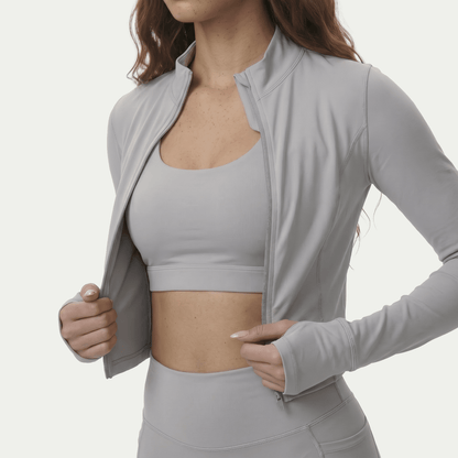 Nairre Women's Jacket Light Gray - Nairre