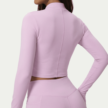 Nairre Women's Jacket & Shorts Set Light Pink - Nairre