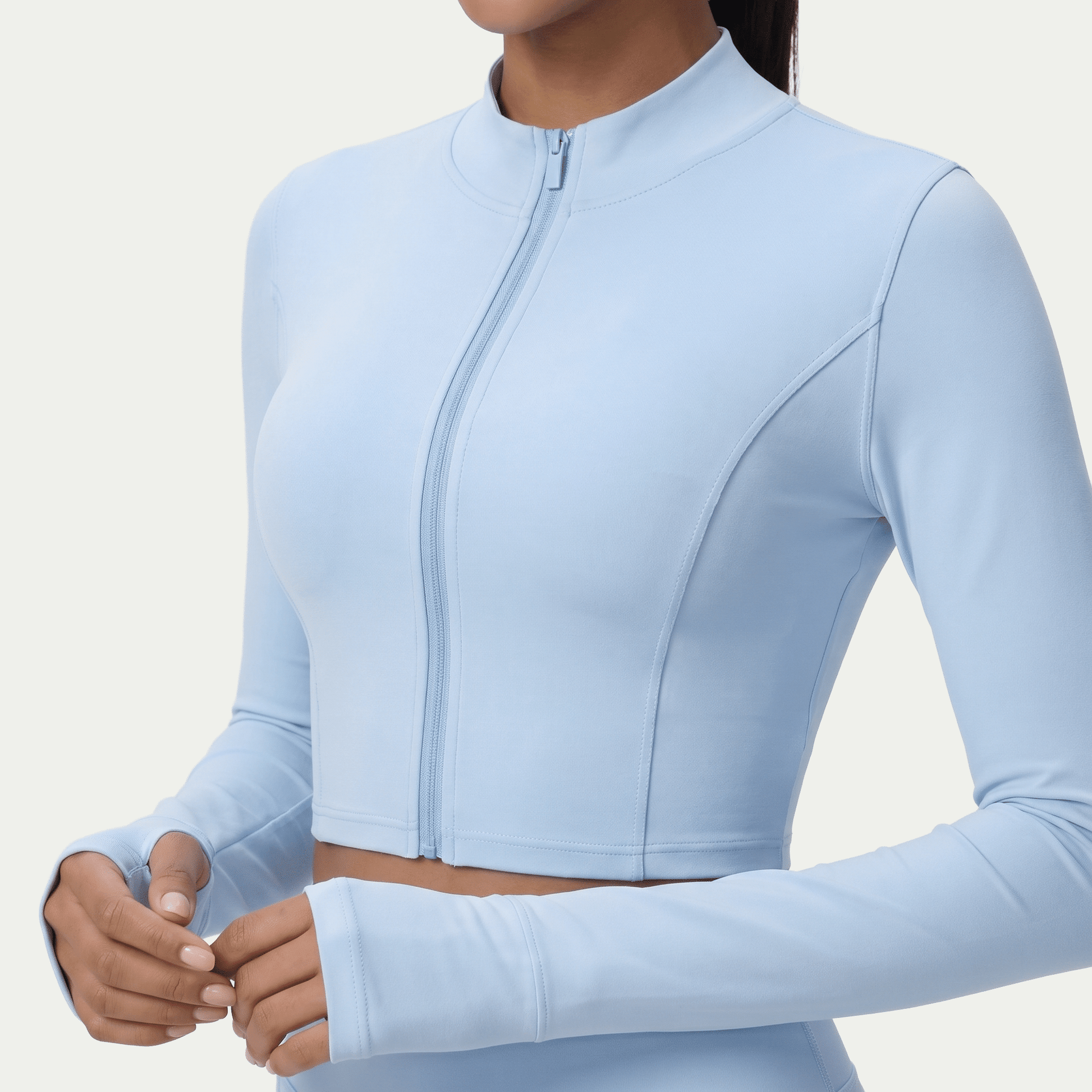 Nairre Women's Jacket & Shorts Set Light Blue - Nairre