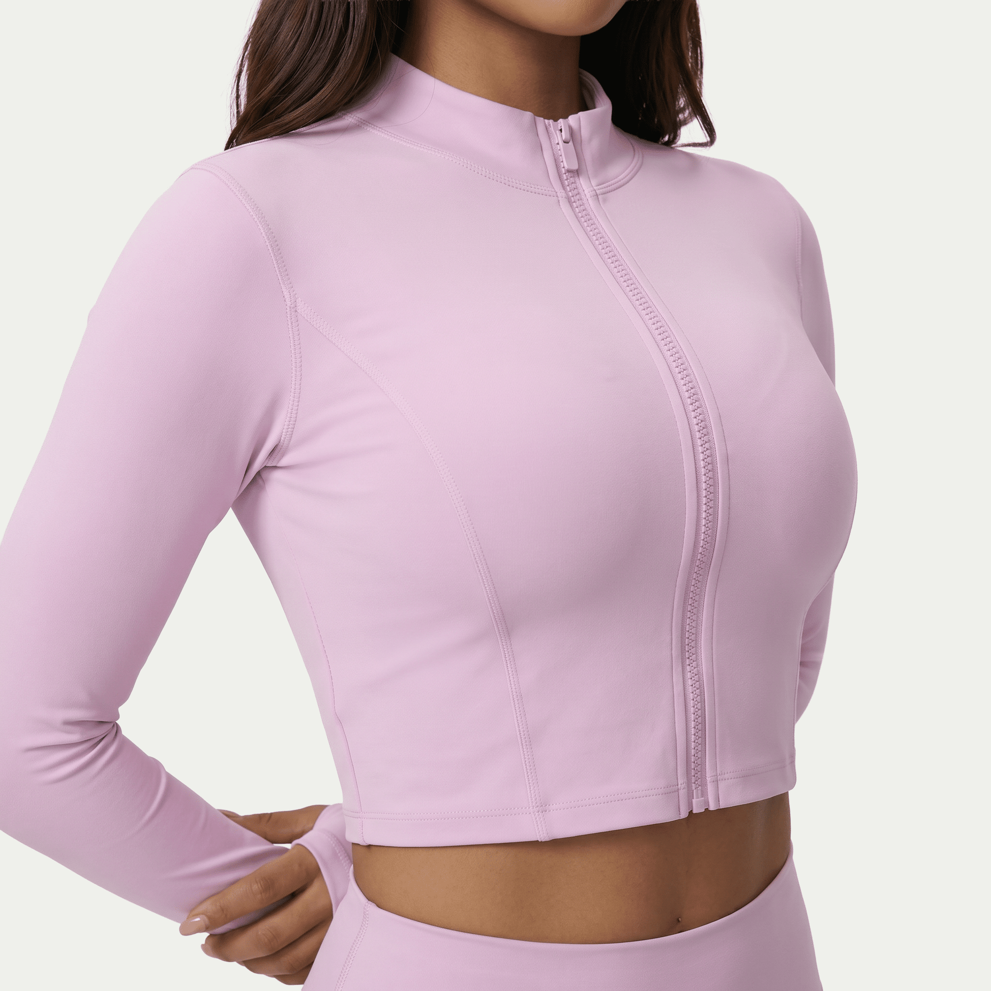 Nairre Women's Jacket & Shorts Set Light Pink - Nairre
