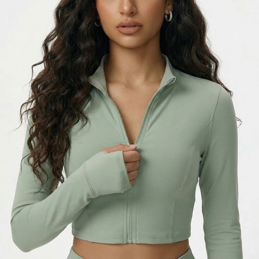NAIRRE WOMENS JACKET & SHORTS SET GREEN (Copy)