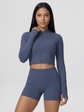 Nairre Women's Jacket & Shorts Set Blue